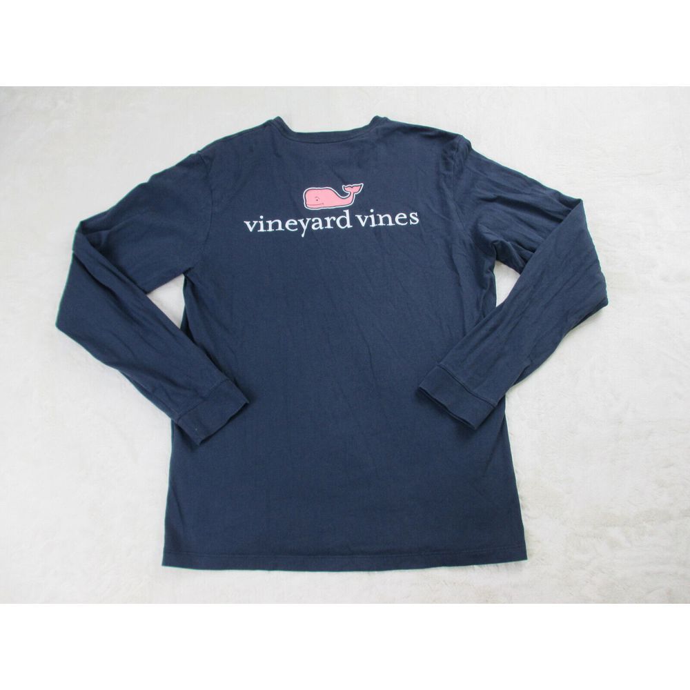 Vineyard Vines Shirt‎ Mens Small Blue Pink Whale Long Sleeve Preppy Casual*